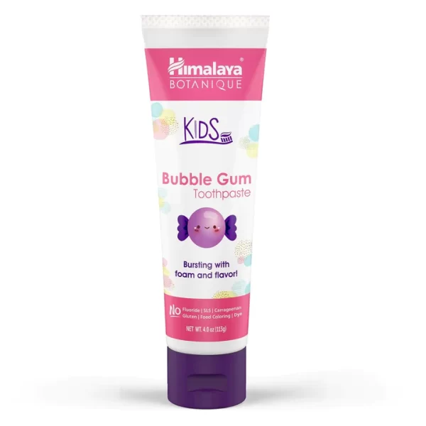 Himalaya Botanique Kids Toothpaste, Bubble Gum Flavor - 4 oz