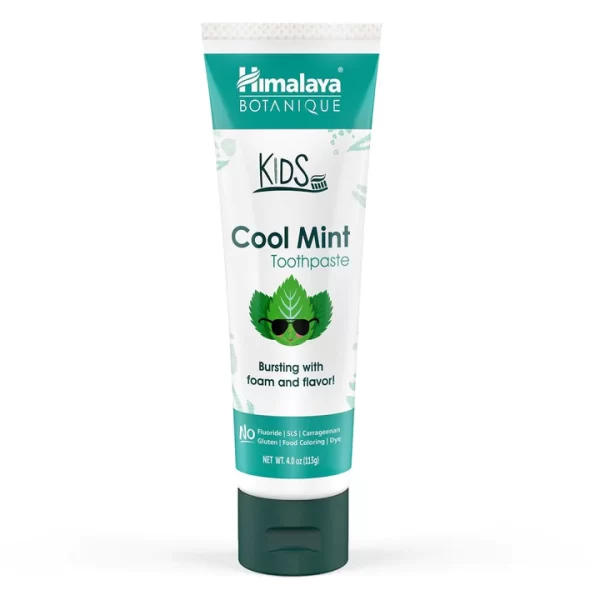 Himalaya Botanique Kids Toothpaste, Cool Mint Flavor - 4 oz