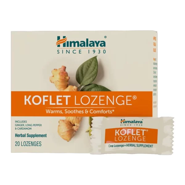 Himalaya Koflet Lozenges, Original Menthol Flavor - 130 mg, 20 Lozenges