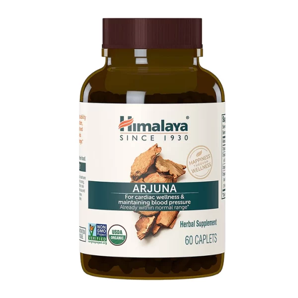 Himalaya Organic Arjuna (700mg, 60 Caplets)