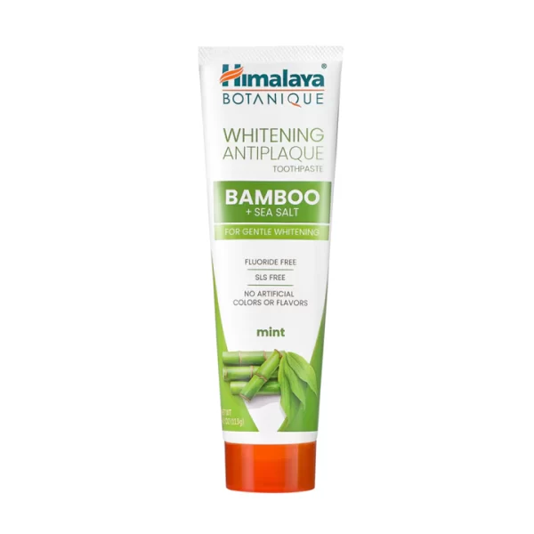 Himalaya Whitening Antiplaque Toothpaste with Bamboo + Sea Salt - 4 oz
