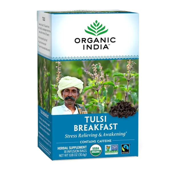 Organic India Tulsi Breakfast Herbal Tea