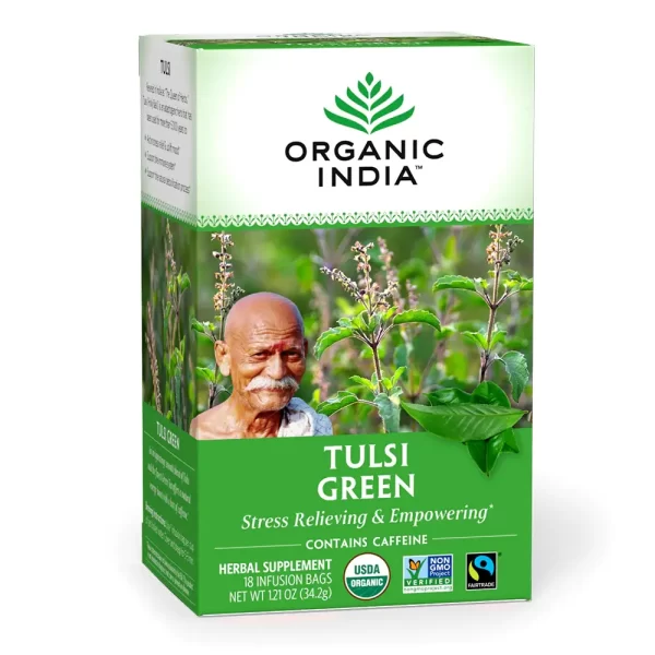 Organic India Tulsi Green Stress Relieving Tea