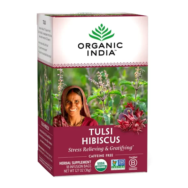 Organic India Tulsi Hibiscus Stress Relieving & Gratifying