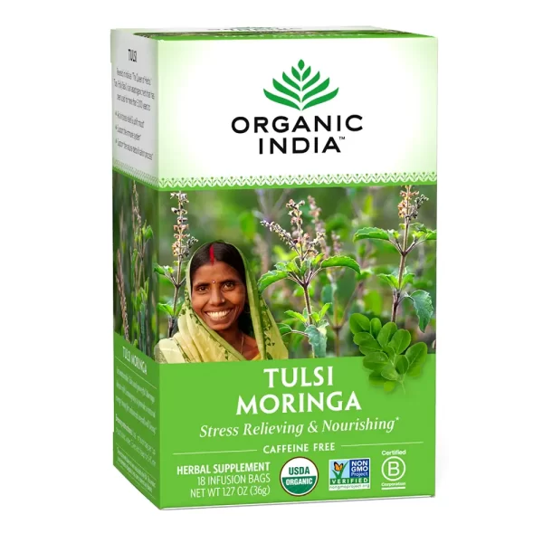 Organic India Tulsi Moringa Stress Relieving & Nourishing