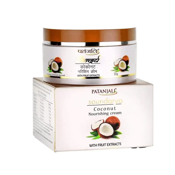 Patanjali Saundarya Coconut Nourishing Cream - 50gm
