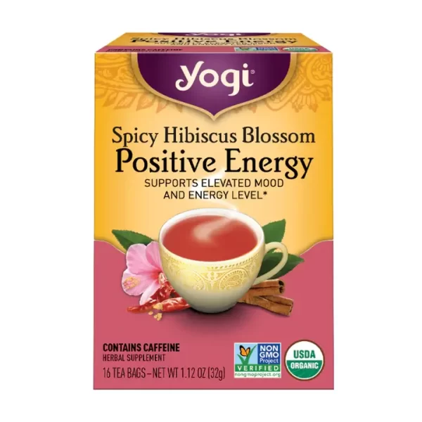 Yogi Black Spicy Hibiscus Positive Energy - 16 Tea Bags