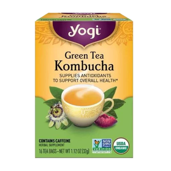 Yogi Green Tea Kombucha - 16 Tea Bags