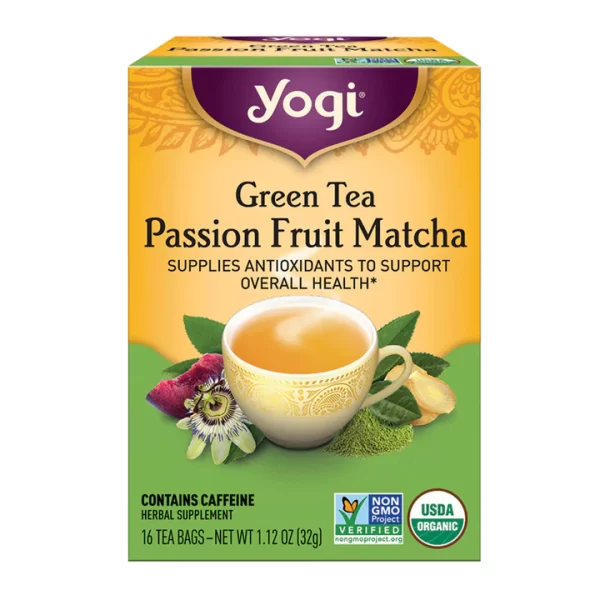 Yogi Green Tea Passion Fruit Matcha - 16 Tea Bags