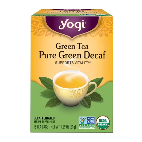 Yogi Green Tea Pure Green Decaf- 16 Tea Bags
