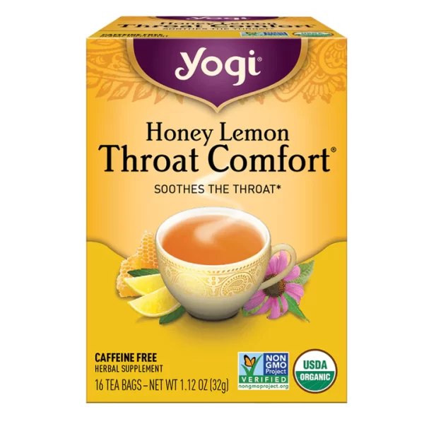 Yogi Honey Lemon Throat Comfort Tea - 16 Tea Bags