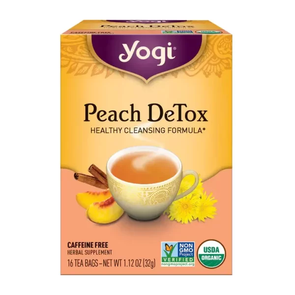 Yogi Peach DeTox Tea - 16 Tea Bags