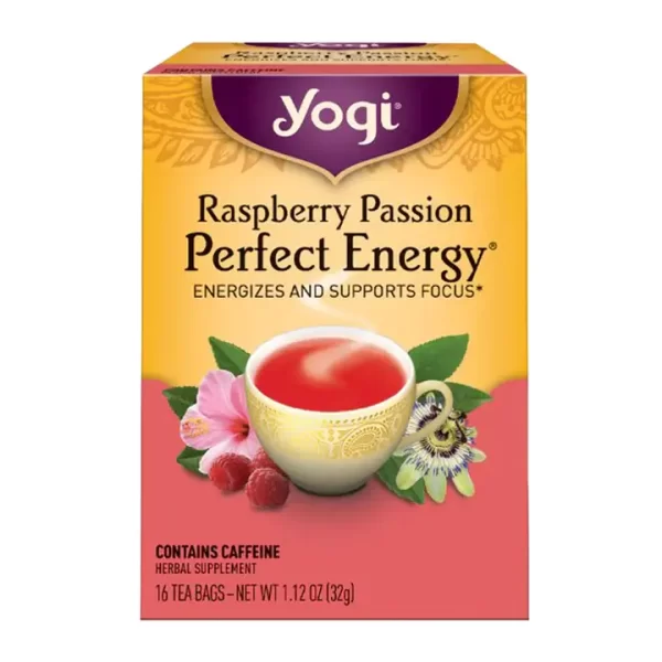 Yogi Raspberry Passion Perfect Energy Tea - 16 Tea Bags